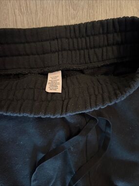 Victoria's Secret Black Kids Fleece Jogger Pants with Drawstring